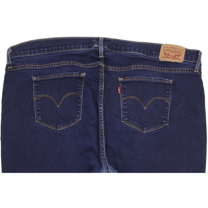 Levi's 314 Shaping Blue Straight Slim Stretch Jeans High Waisted W40 L31