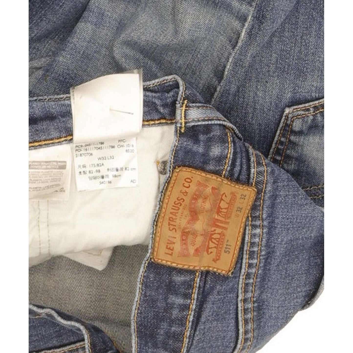 Levi's 511 Men Blue Straight Slim Jeans W32 L30