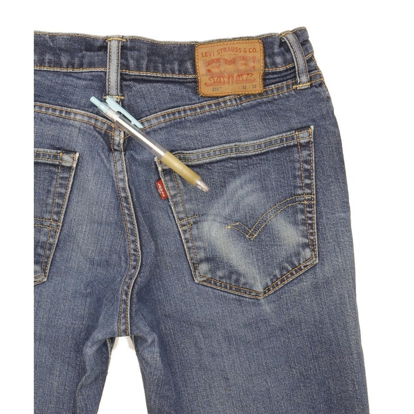 Levi's 511 Men Blue Straight Slim Jeans W32 L30