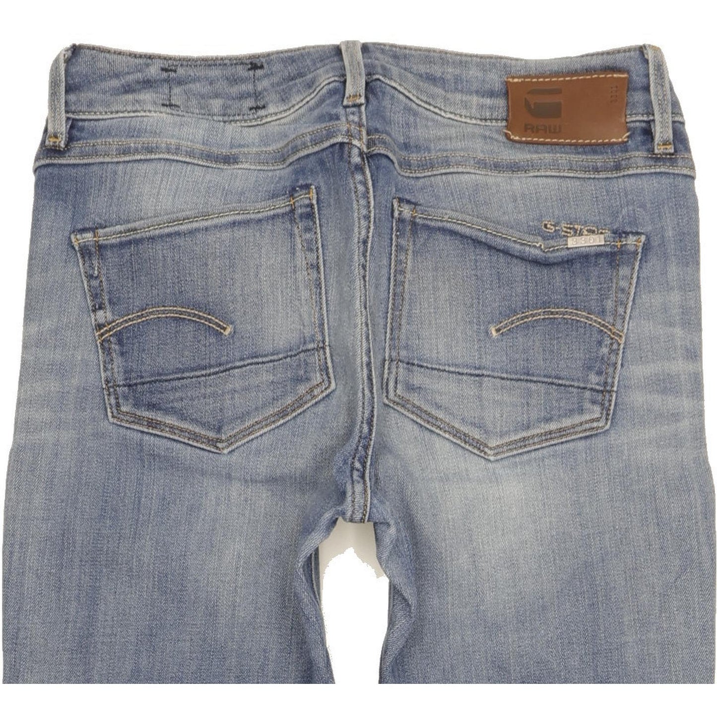 G-Star 3301 Contour Women Blue Skinny Slim Stretch Jeans W26 L28