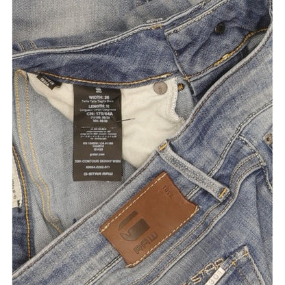 G-Star 3301 Contour Women Blue Skinny Slim Stretch Jeans W26 L28