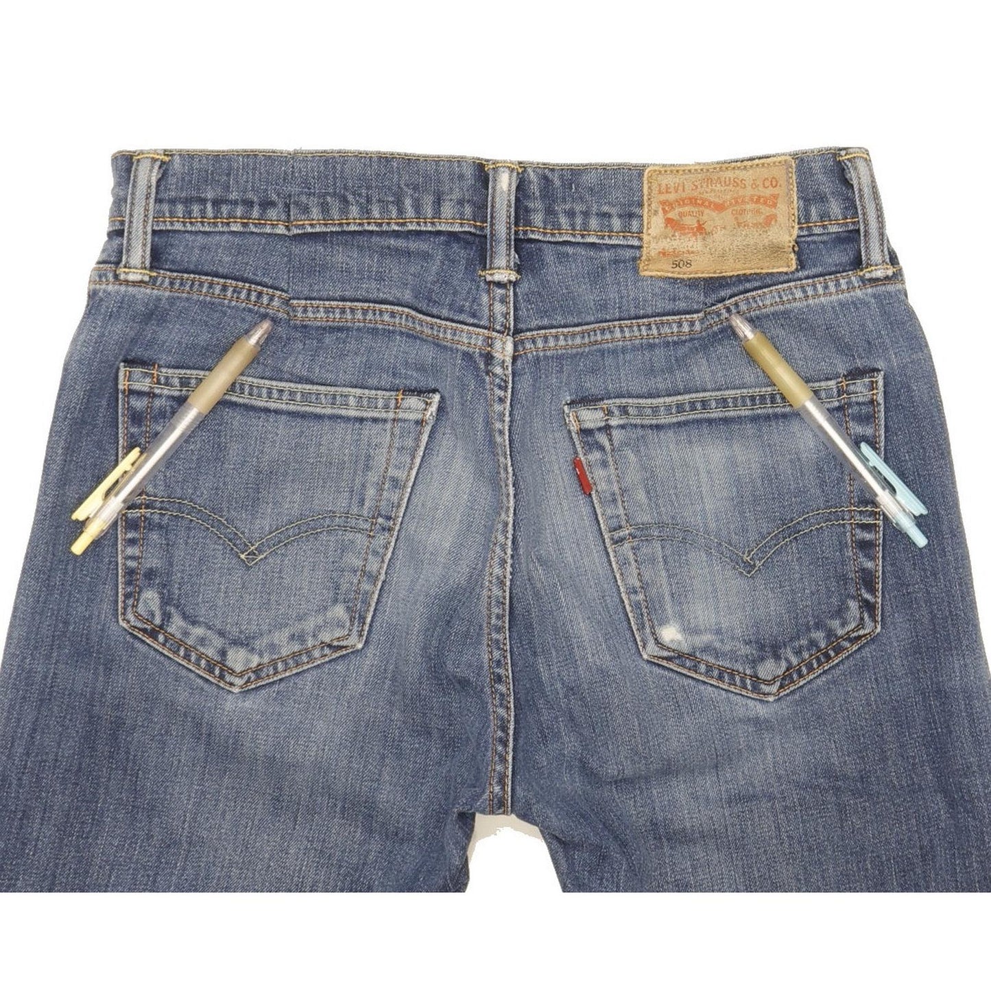 Levi's 508 Men Blue Skinny Slim Stretch Jeans W28 L30