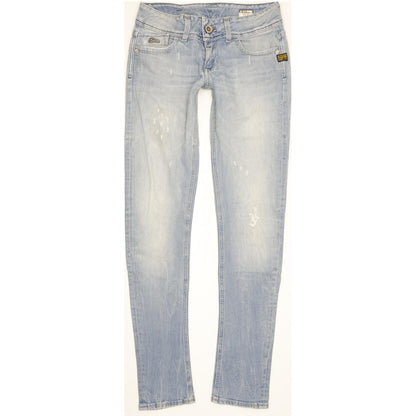 G-Star Lynn Women Blue Skinny Slim Stretch Jeans W28 L33