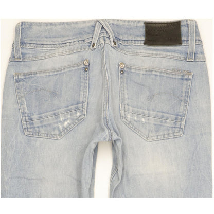 G-Star Lynn Women Blue Skinny Slim Stretch Jeans W28 L33