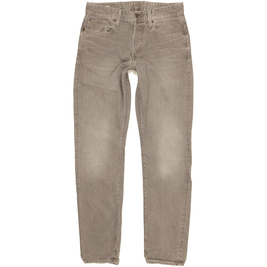 G-Star 3301 Men Grey Tapered Regular Jeans W32 L33