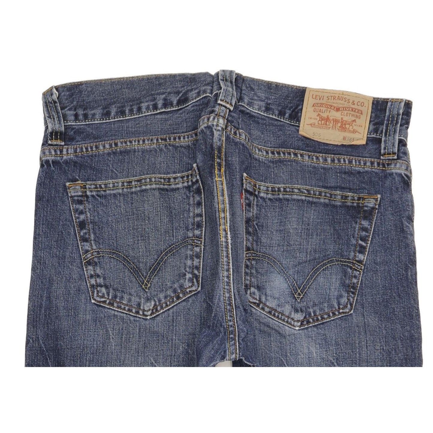 Levi's 506 Men Blue Straight Regular Jeans W35 L31