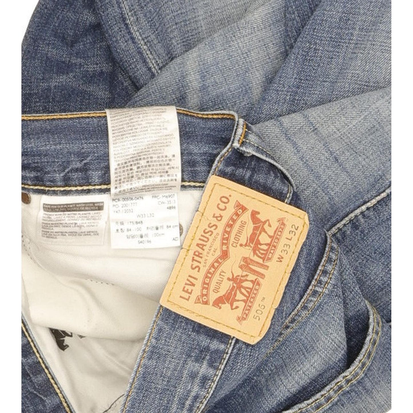 Levi's 506 Men Blue Straight Regular Jeans W33 L32