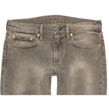 Levi's 511 Men Grey Straight Slim Stretch Jeans W31 L34