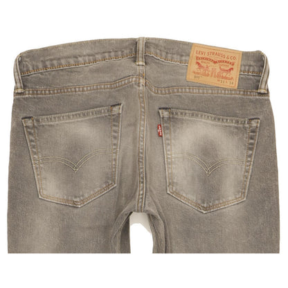 Levi's 511 Men Grey Straight Slim Stretch Jeans W31 L34