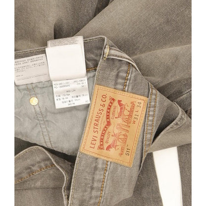 Levi's 511 Men Grey Straight Slim Stretch Jeans W31 L34
