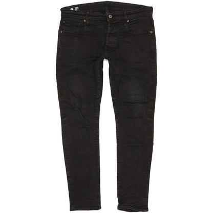 G-Star 3301 Men Blue Straight Slim Stretch Jeans W34 L30
