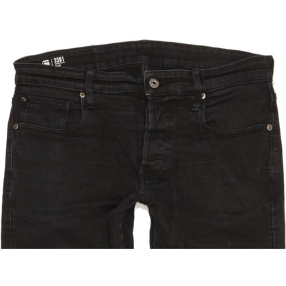 G-Star 3301 Men Blue Straight Slim Stretch Jeans W34 L30