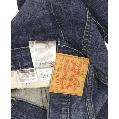 Levi's 512 Men Blue Tapered Slim Stretch Jeans W32 L28