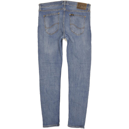 Lee Malone Men Blue Skinny Slim Stretch Jeans W34 L31