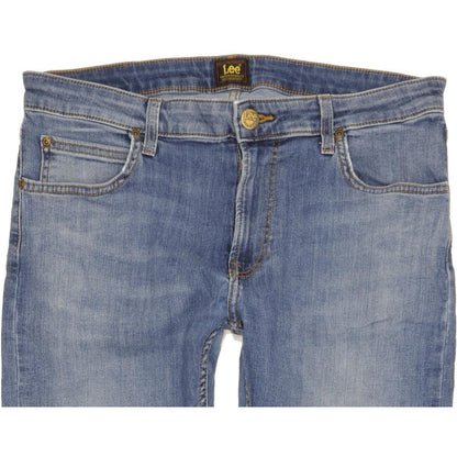 Lee Malone Men Blue Skinny Slim Stretch Jeans W34 L31