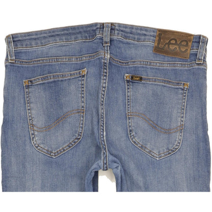 Lee Malone Men Blue Skinny Slim Stretch Jeans W34 L31
