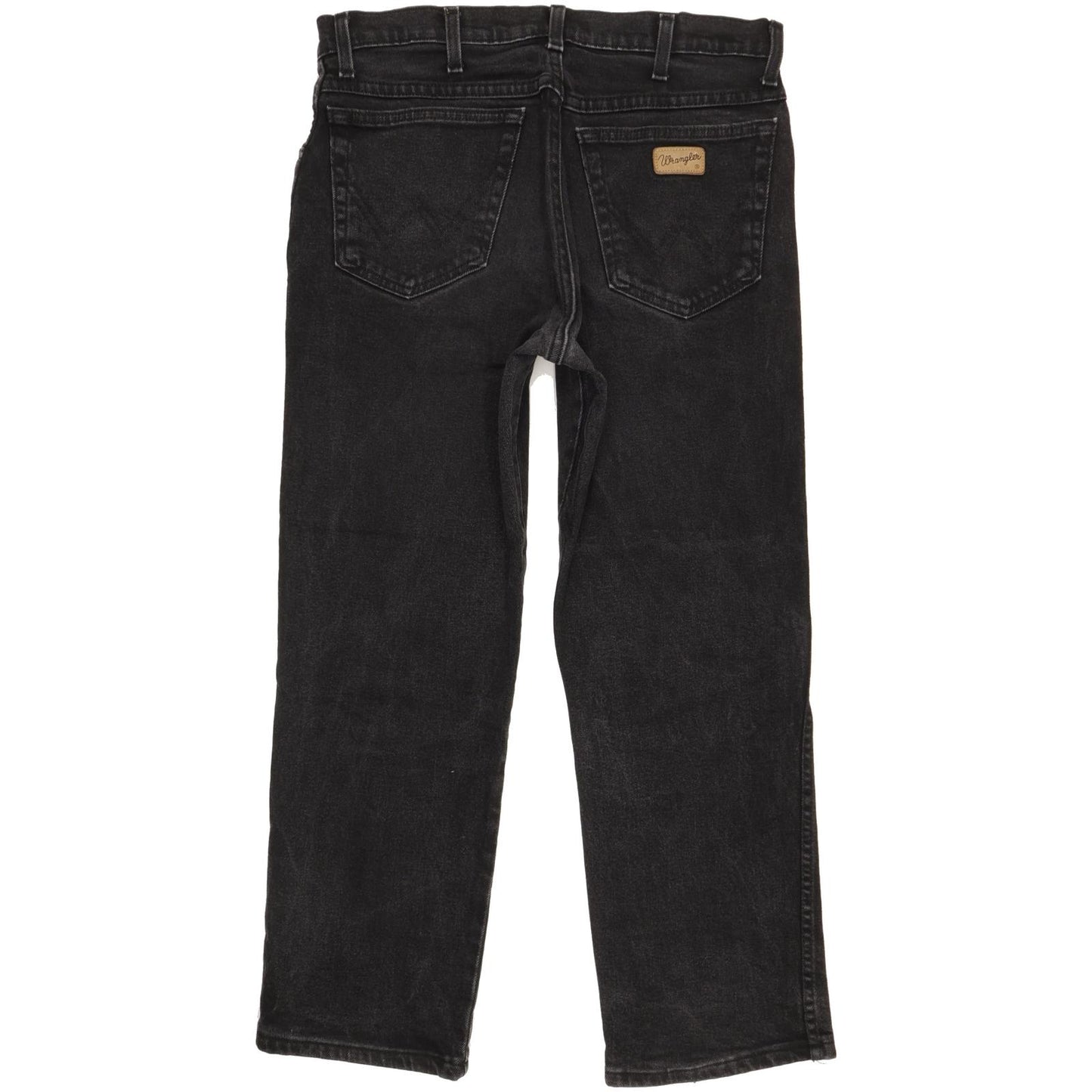 Wrangler Texas Men Black Straight Regular Stretch Jeans W33 L27