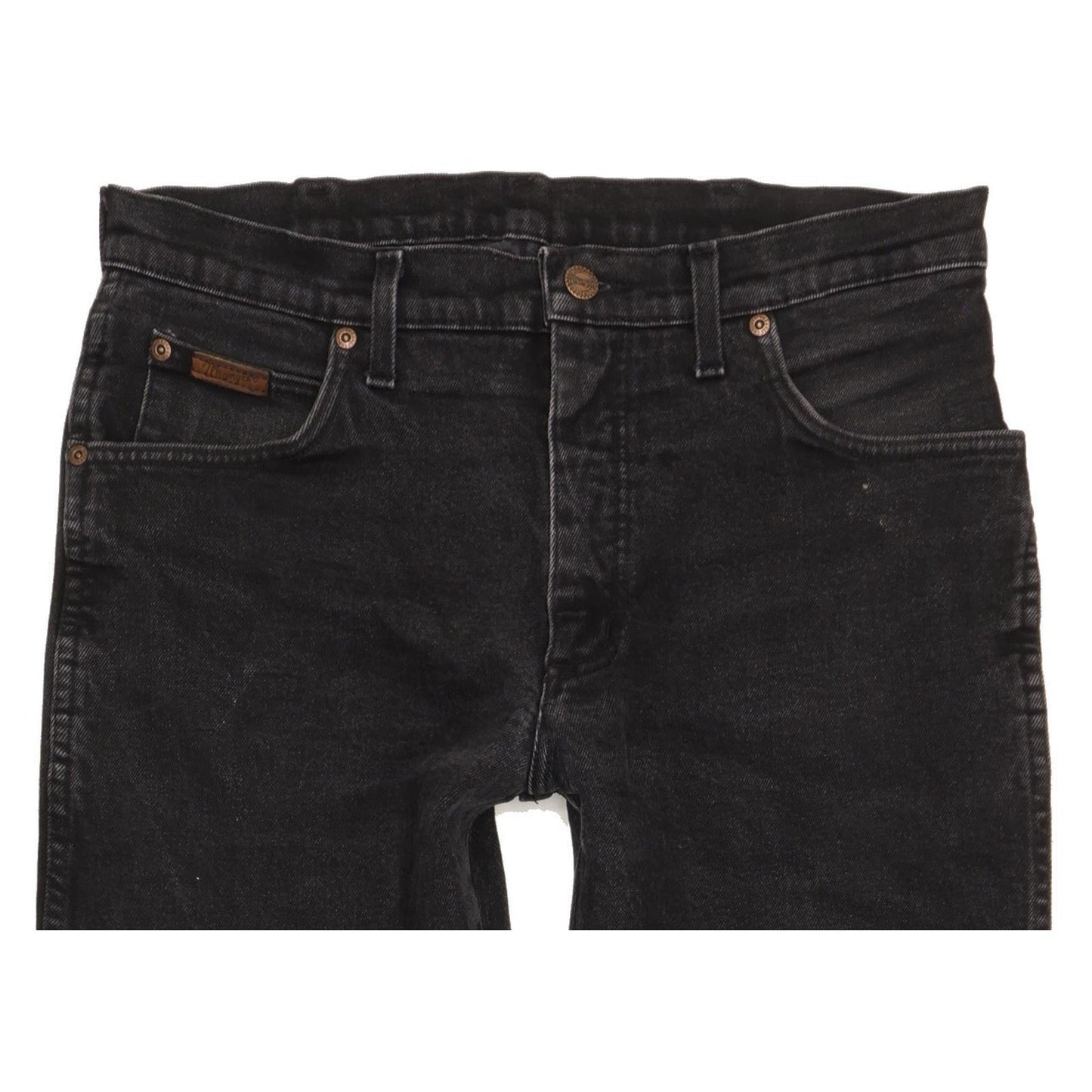 Wrangler Texas Men Black Straight Regular Stretch Jeans W33 L27