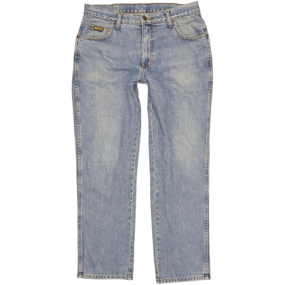Wrangler Men Blue Straight Regular Stretch Jeans W32 L30
