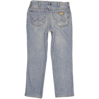Wrangler Men Blue Straight Regular Stretch Jeans W32 L30