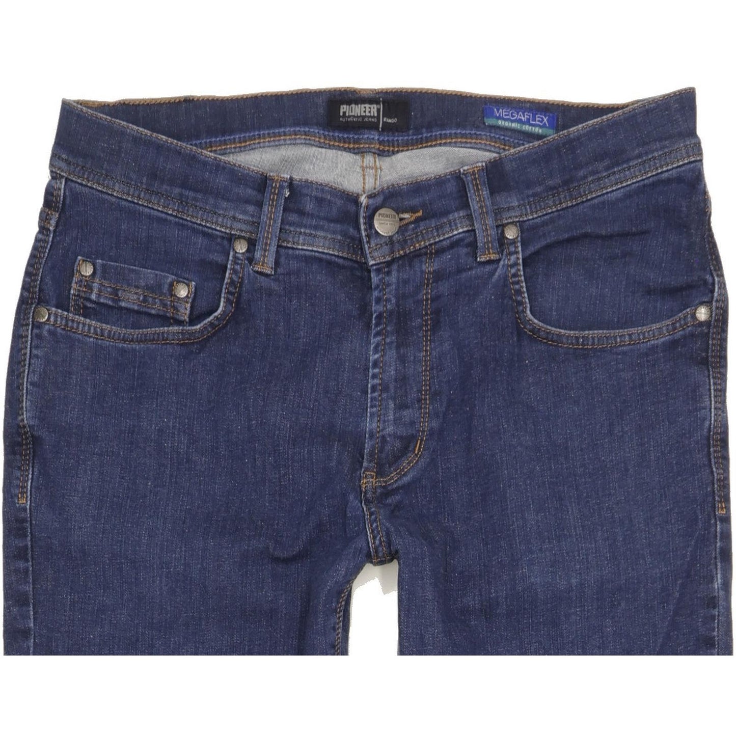 Pioneer Rando Men Blue Straight Slim Stretch Jeans W33 L32