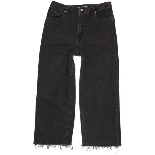 Levi's Men Black Straight Loose Jeans W32 L27