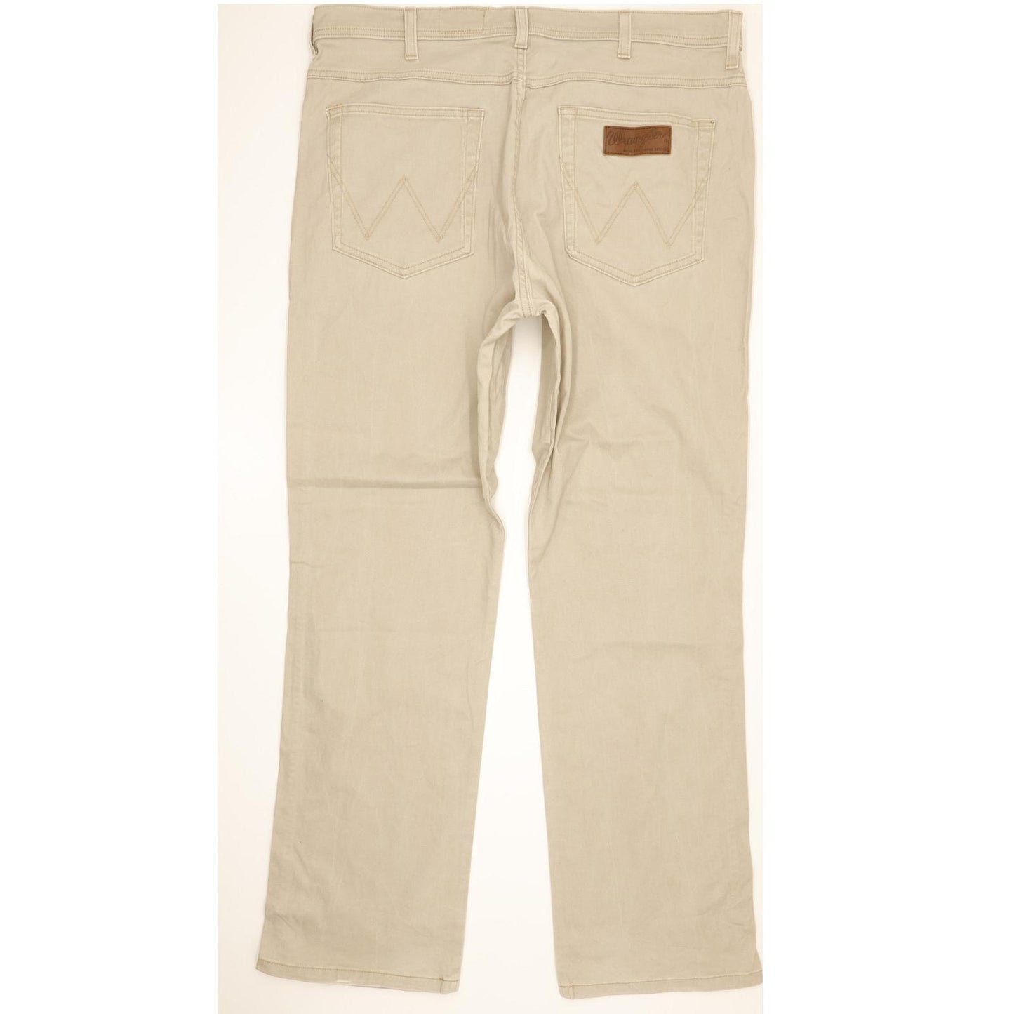 Wrangler Arizona Men Beige Straight Regular Stretch Jeans W38 L32