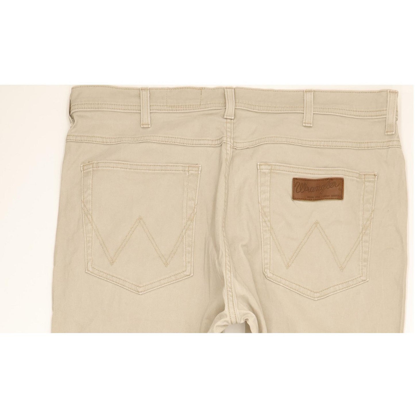 Wrangler Arizona Men Beige Straight Regular Stretch Jeans W38 L32