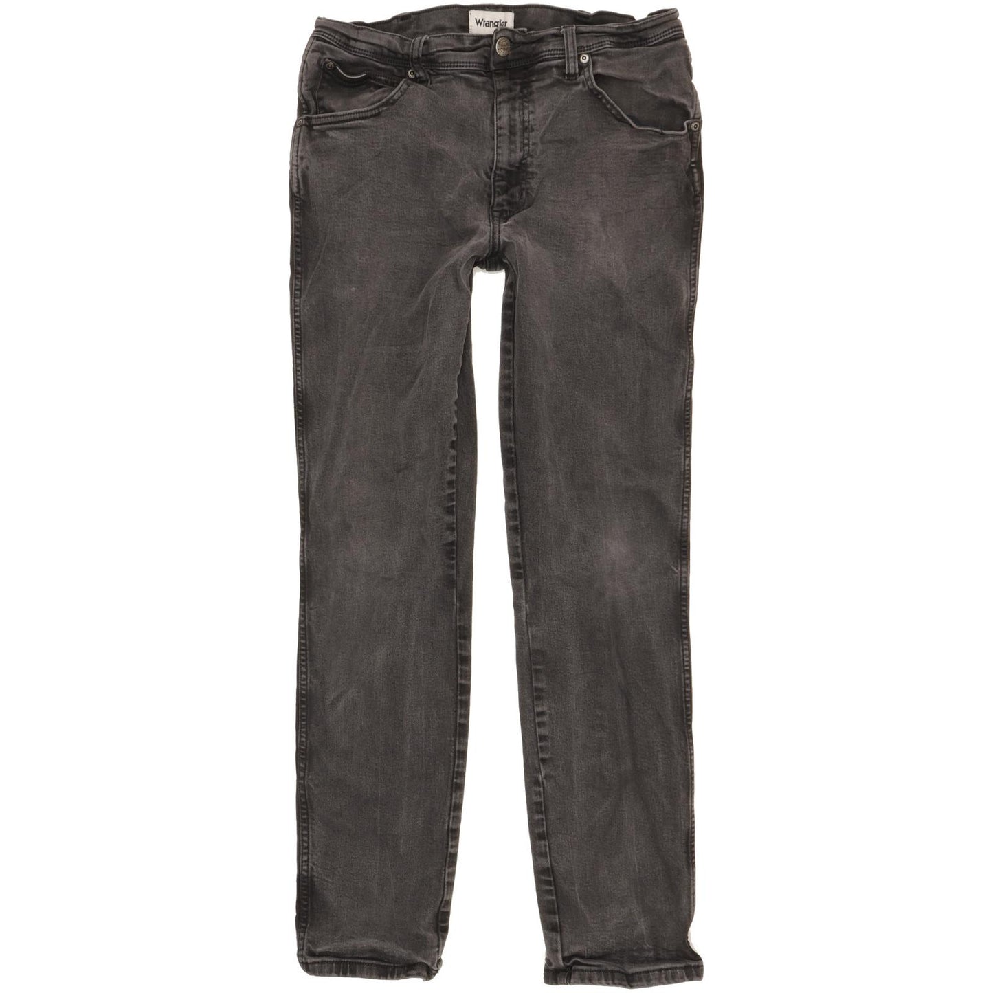 Wrangler Texas Men Black Straight Slim Stretch Jeans W34 L31