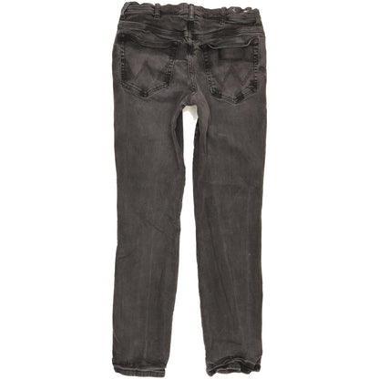 Wrangler Texas Men Black Straight Slim Stretch Jeans W34 L31