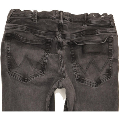 Wrangler Texas Men Black Straight Slim Stretch Jeans W34 L31