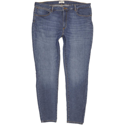 Wrangler Blue Skinny Slim Stretch Jeans High Waisted W34 L30
