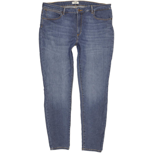 Wrangler Blue Skinny Slim Stretch Jeans High Waisted W34 L30