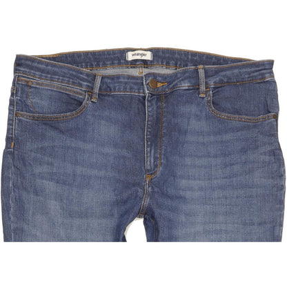Wrangler Blue Skinny Slim Stretch Jeans High Waisted W34 L30
