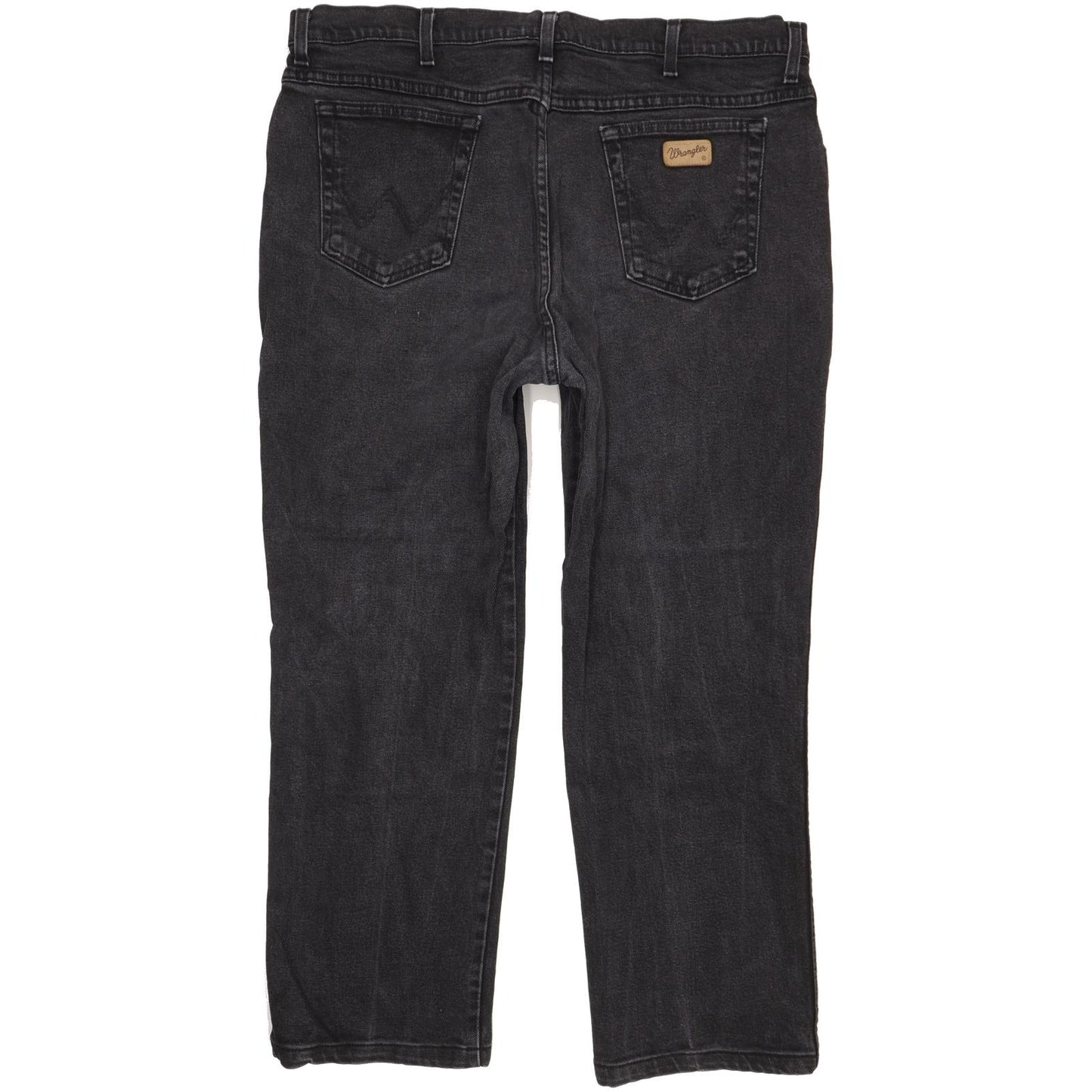Wrangler Texas Men Black Straight Regular Stretch Jeans W42 L28