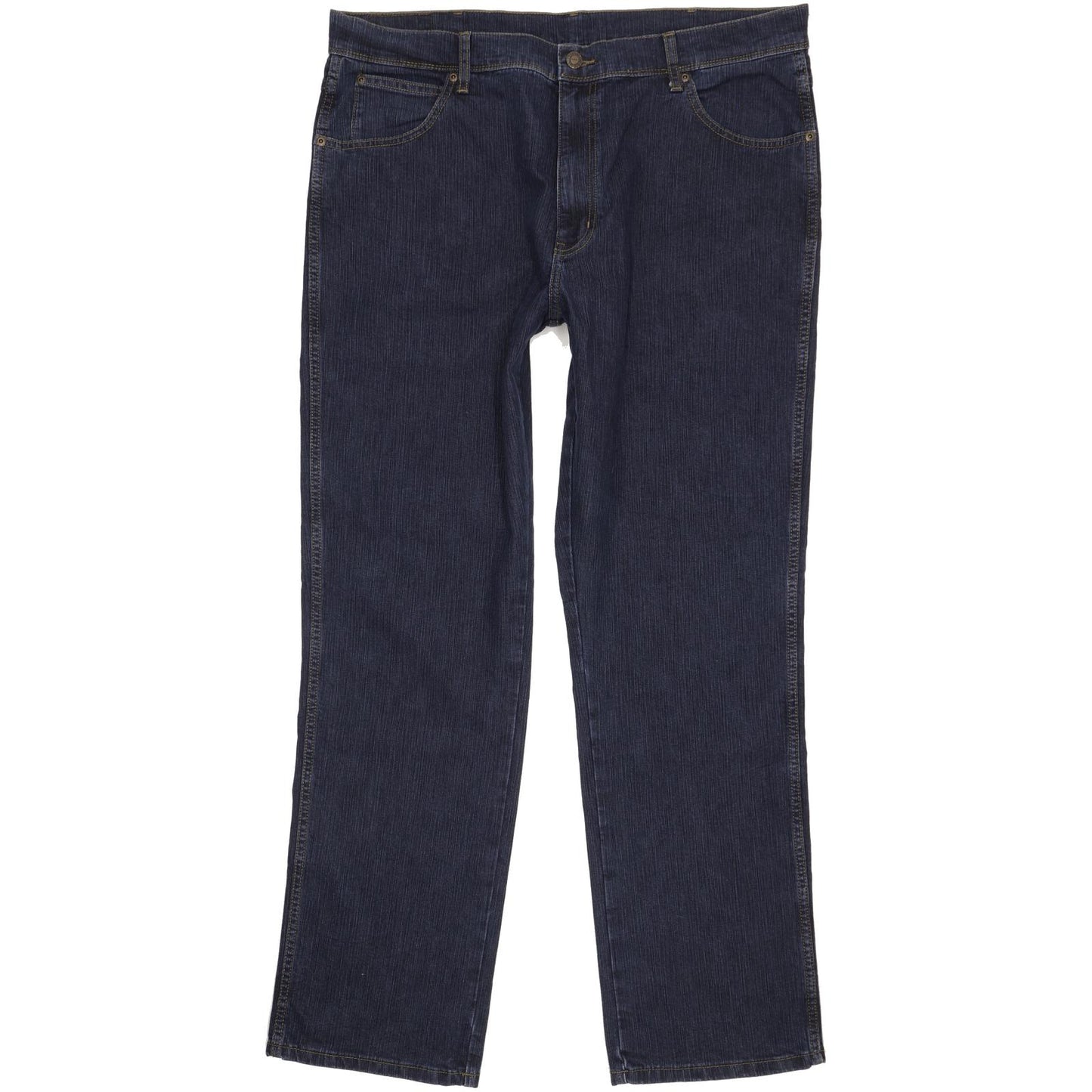 Wrangler Durable Quality Men Blue Straight Regular Stretch Jeans W40 L32
