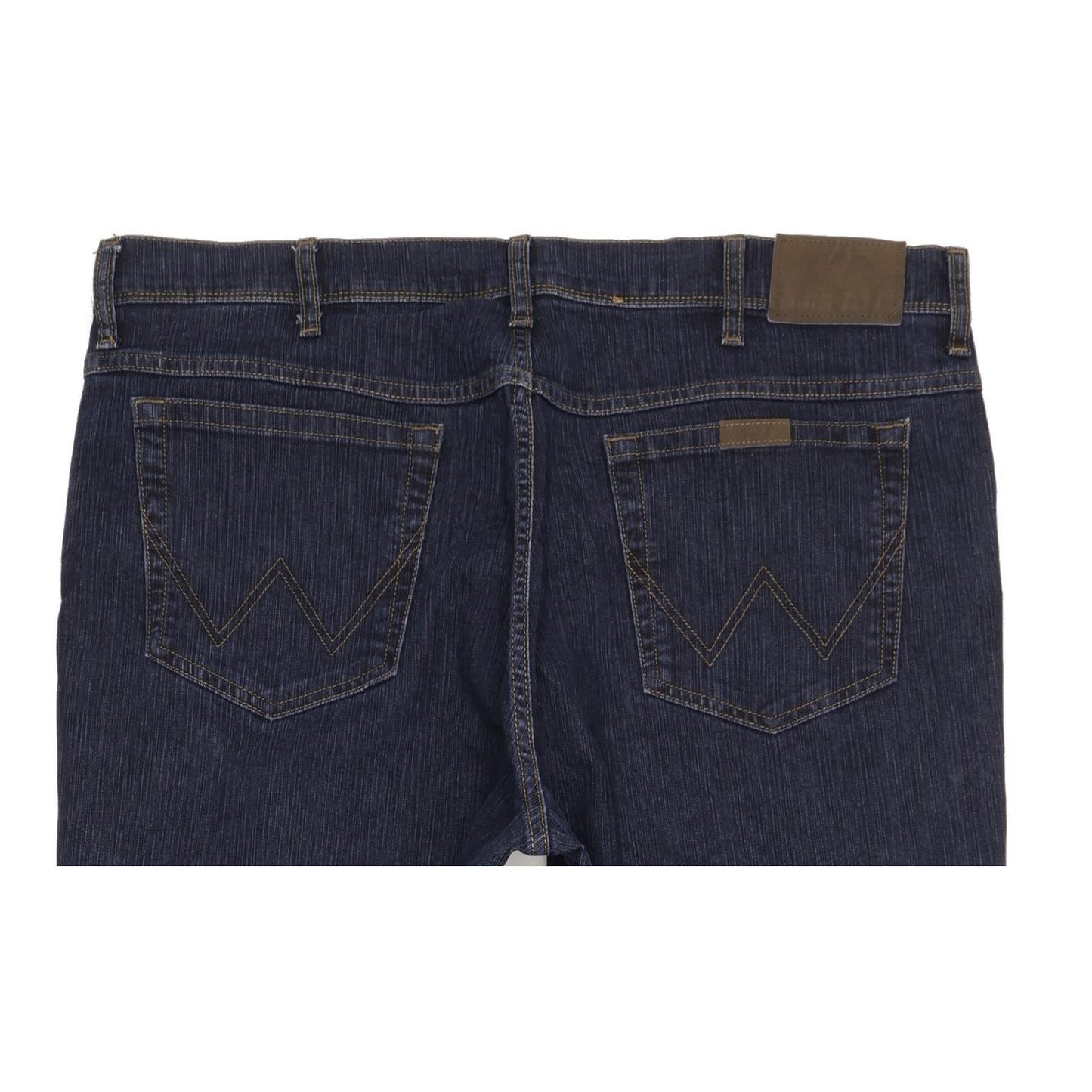 Wrangler Durable Quality Men Blue Straight Regular Stretch Jeans W40 L32