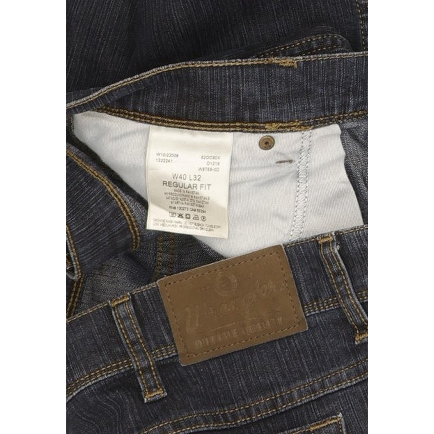 Wrangler Durable Quality Men Blue Straight Regular Stretch Jeans W40 L32