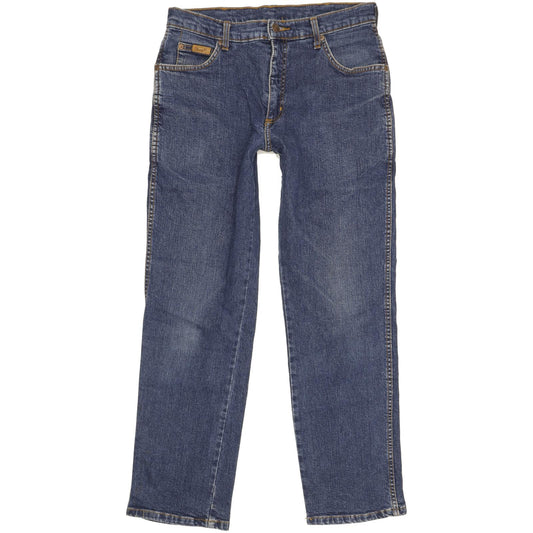 Wrangler Men Blue Straight Regular Stretch Jeans W32 L29