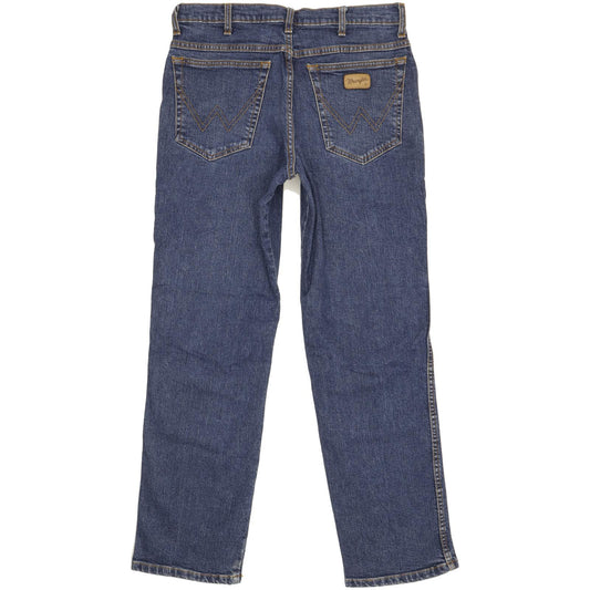 Wrangler Men Blue Straight Regular Stretch Jeans W32 L29