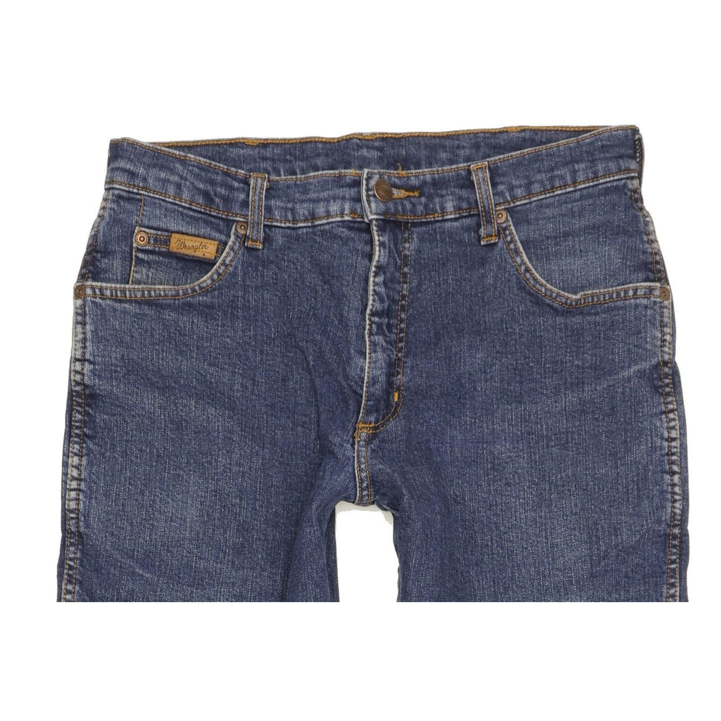 Wrangler Men Blue Straight Regular Stretch Jeans W32 L29