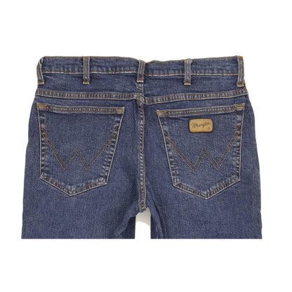 Wrangler Men Blue Straight Regular Stretch Jeans W32 L29
