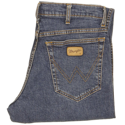 Wrangler Men Blue Straight Regular Stretch Jeans W32 L29