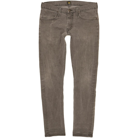 Lee Luke Men Grey Skinny Slim Stretch Jeans W31 L30
