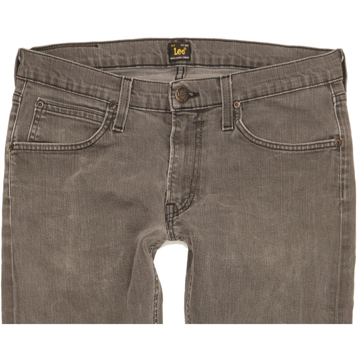 Lee Luke Men Grey Skinny Slim Stretch Jeans W31 L30