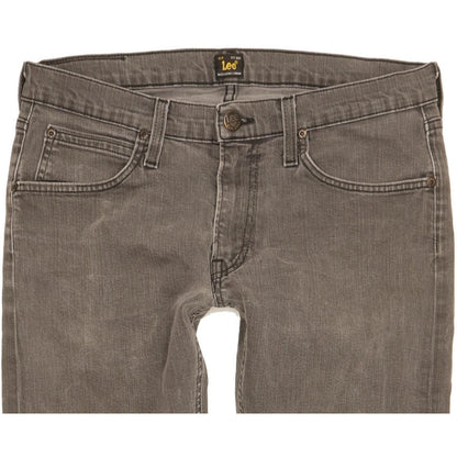 Lee Luke Men Grey Skinny Slim Stretch Jeans W31 L30