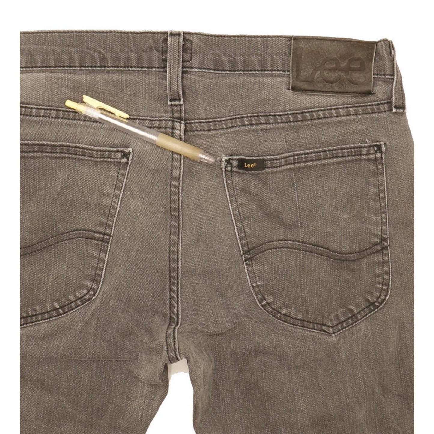 Lee Luke Men Grey Skinny Slim Stretch Jeans W31 L30