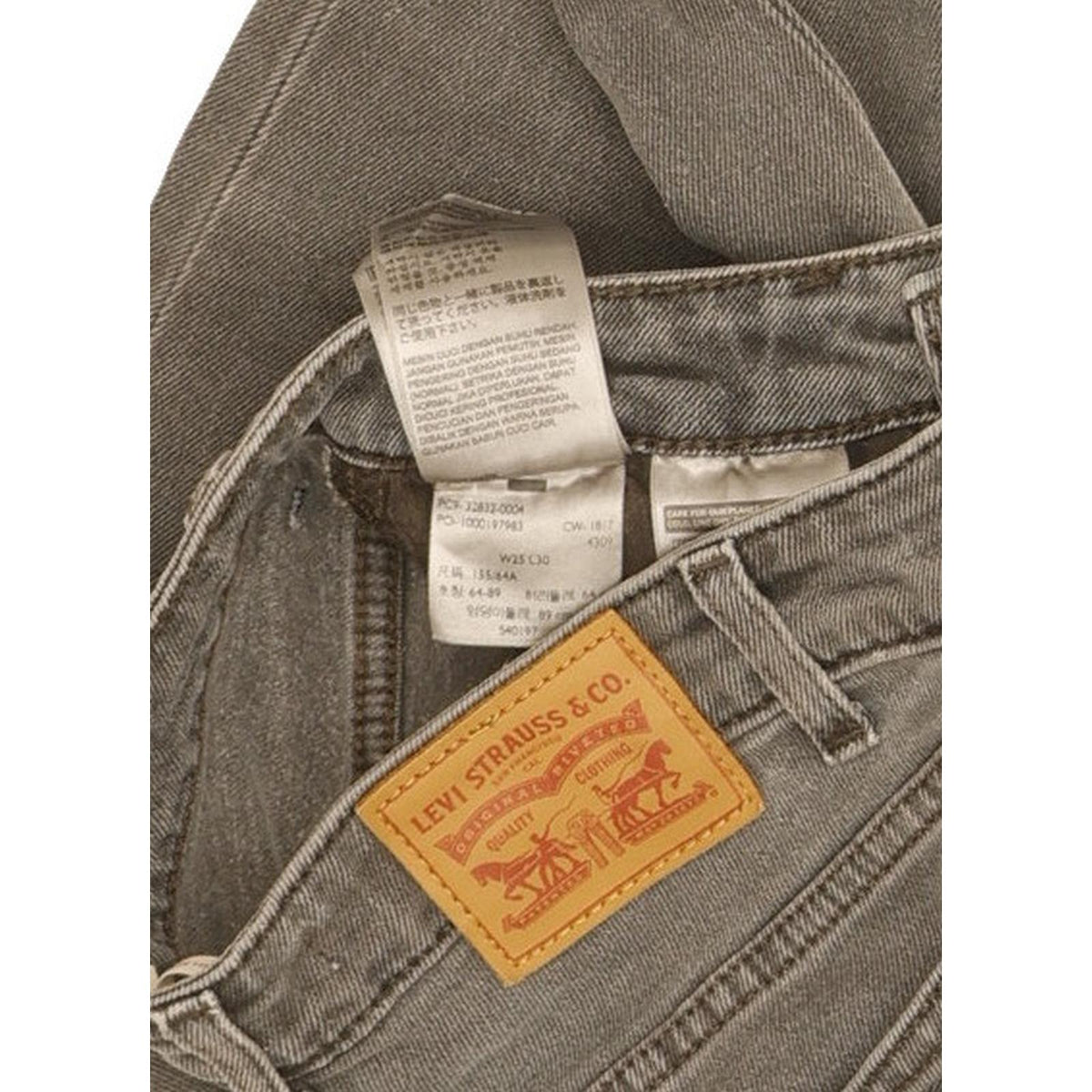 Levi's 721 Vintage Women Grey Skinny Slim Jeans W25 L27