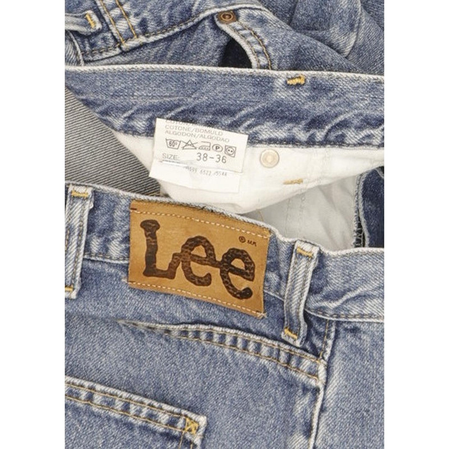 Lee Portland Men Blue Straight Regular Jeans W38 L31