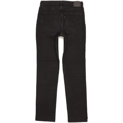 Levi's 724 Women Black Straight Slim Stretch Jeans W29 L31